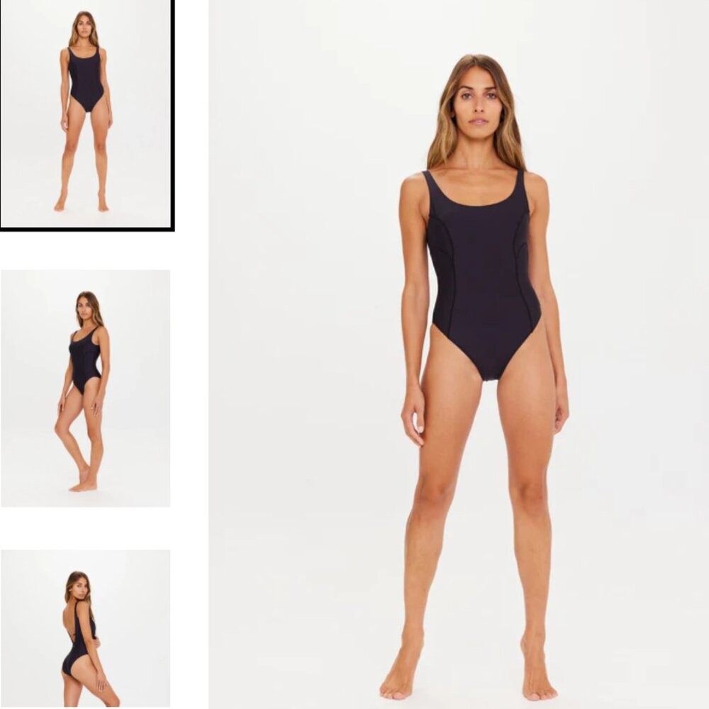 The Upside Women's Black Paradox Pointe One Piece Swimsuit